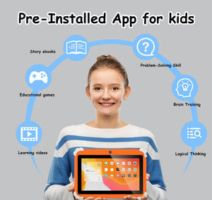 Nouvelle tablette enfant 7 pouces 2026, 8+128 Go de mémoire, processeur MTK, Wi-Fi, Android 13 pour l'apprentissage et le jeu – Le <span class=keywords><strong>meilleur</strong></span> cadeau pour enfant - Product Image 2
