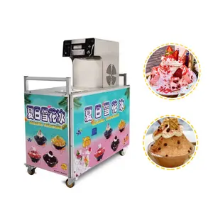 600W Comercial Fácil Operación Leche Nieve Máquina de hielo Snow Flake Maquinaria de hielo