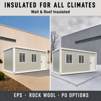 Personnalisation en gros de conteneurs modulaires préfabriqués de 20 pieds pour bureaux, hôtels et résidences
