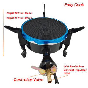 Portable Gas <b>Stove</b> Aluminum Alloy 1-2 Burner Foldable Stand Outdoor Camping Cooking Equipment - Product Image 3