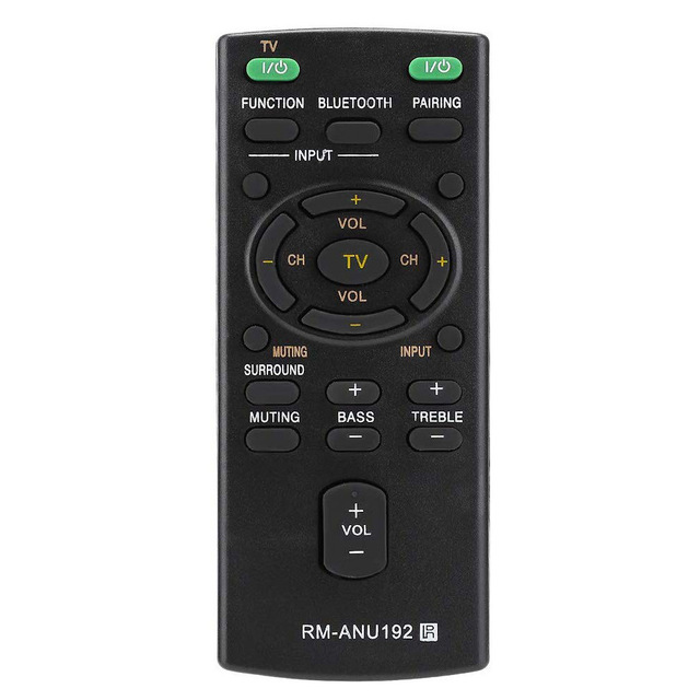 New RM-ANU192 Replacement Remote Control Work For Sony SACT60BT SS-WCT60 HT-CT60BT HTCT60BT