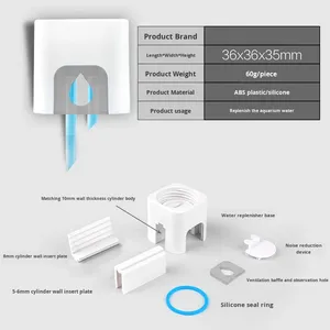 Humidificador Automático para Peceras Pequeñas, de Plástico, con Forma Cuadrada, para Plantas Acuáticas, sin Electricidad, con Flotador, Decoración para el Hogar - Product Image 6