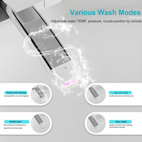 WC intelligent monobloc 110V avec bidet intégré, capteur automatique, chasse d'eau, cuvette chauffante et fonctionnement automatique