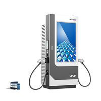 Chargeur rapide DC double pistolet 480 kW pour véhicules électriques, monté au sol, OCPP 1.6J avec grand écran publicitaire et réseau 4G pour station de recharge de bus et camions