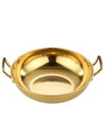 Casserole en acier inoxydable à motif flocon de neige, compatible induction et gaz, plusieurs tailles, or et argent, pour la maison