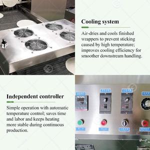 Máquina para hacer rollitos de primavera, lumpia, samosas finas de Shanghái, hojas de masa, para enrollar, envolver, hacer omelettes e injera, y hornear - Product Image 3