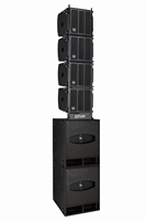 In Shock Coaxial 10 Inch Line Array Juego de altavoces activos para exteriores Color Negro Blanco