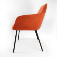 Chaise de réception moderne pour visiteurs, vente en gros d'usine, avec structure en acier et coussin confortable, idéale pour atelier, hôtel, salon