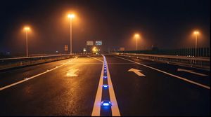 Borne <span class=keywords><strong>de</strong></span> signalisation routière solaire haute visibilité en aluminium moulé sous pression avec LED réfléchissante pour voies rapides - Product Image 3