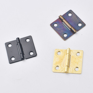 Iron Flat Hinge 38x34mm Antique Bronze <b>Black</b> Yellow Plated Rectangle Gift Craft <b>Box</b> Accessory - Product Image 3