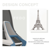 Chaise de bureau ergonomique haut de gamme avec design breveté, support de personnalisation par le fabricant R&D