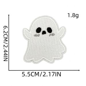 Cute Iron on Embroidery Halloween <b>Cat</b> Goost Spider Bat Patch <b>for</b> Kids <b>Clothes</b> Hat Decoration - Product Image 6