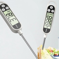 Thermomètre de cuisine numérique TP300 avec sonde Outil pour aliments et volailles Jauge de température électronique pour viande, lait, barbecue et cuisson