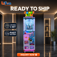 LIFUN Distributeur de prix à monnayeur, machine à poupées rotative pour joueurs, 30 clips, pour centres commerciaux et salles de jeux, enfants et adultes