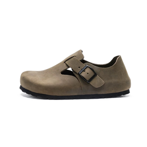 Sandali Bassi Birkenstock Modello London in Sughero e Pelle Bovina Leggeri Ciabatte con Caratteristica Antiscivolo Vendita Diretta dalla Fabbrica Estate Primavera - Product Image 1
