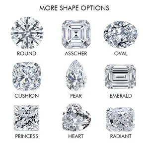 Viresa White Lab-gewachsener loser Diamant im Smaragds chliff in VVS1/VVS2/VS-Qualität von IGI - Product Image 4