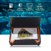 Détecteur de poisson 15m 7 "IPS écran détecteur de poisson sous-marin 1000TVL 8 lumières IR DVR 128G caméra de pêche sur glace caméra de poisson sous-marin