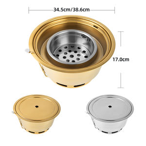 Équipement <span class=keywords><strong>de</strong></span> barbecue <span class=keywords><strong>de</strong></span> style coréen <span class=keywords><strong>Brasero</strong></span> Carbon Fire Charcoal Barbecue Pot Tabletop Grill pour restaurants - Product Image 4