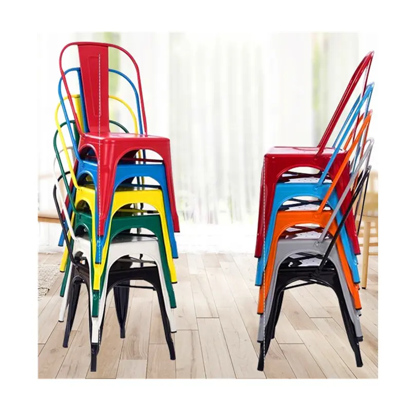 Металлические стулья для отелей, оптовая продажа, промышленная ретро мебель для ресторанов, Промышленный металлический стул, винтажный