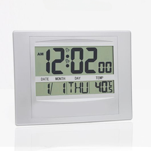 Trang trí nội thất phụ kiện Twin chuông đồng hồ báo thức màn hình lớn hiển thị nhiệt kế kỹ thuật số Đồng hồ bàn & bảng đồng hồ - Product Image 2