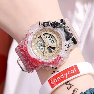 Reloj Electrónico LED para Estudiantes <span class=keywords><strong>de</strong></span> One Piece <span class=keywords><strong>Dragon</strong></span> <span class=keywords><strong>Ball</strong></span>, Reloj Deportivo Impermeable con Alarma, Caja Cuadrada, Correa <span class=keywords><strong>de</strong></span> Plástico, Venta al por Mayor - Product Image 4