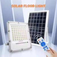 Reflector LED Solar para Exteriores de Alta Calidad IP66 con Cuerpo de Aluminio, 30W-300W, Lámpara Solar LED para Iluminación de Parques Infantiles