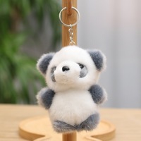 Pendentif breloque populaire en peluche, petit animal mignon de la taille d'une paume (renard, éléphant, dinosaure), pour décoration de sac et porte-clés