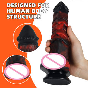 Xiseディルド大きな黒い馬悪いドラゴンシリコン大人のおもちゃ女性のオナニー女性のおもちゃ膣吸盤セックスマシン - Product Image 5