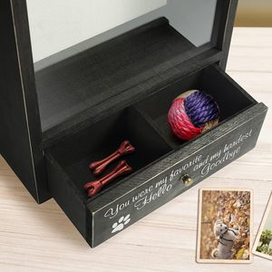 Cofanetto commemorativo per gatti e urna per ceneri di cani, regalo di commovimento per animali domestici, i migliori amici non più d'oltre confine, in offerta speciale - Product Image 6