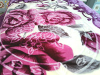Couverture Raschel Coréenne en Peluche de Vison Gaufrée 2 Plis, Ultra Douce, Chaude et Épaisse, à Motifs Floraux, Effet Nuageux et Moelleux, Idéale pour l'Hiver