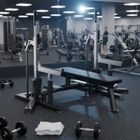 Hyper Fitness Commercial Cadre En Acier Inoxydable Compétition Rack Fitness Power Rack Épaule Formation Machine Durable Pro Banc