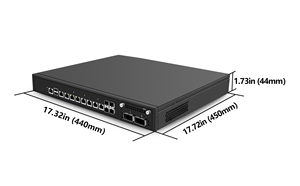 MAITUO 1U Network Security Firewall Appliance Intel Atom C3758R DDR4 RAM Enterprise SD-WAN/uCPE Edge Computing Data Center - Product Image 4