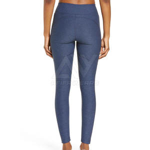 Mallas de Yoga de cintura alta de secado rápido con servicio OME personalizadas, pantalones lisos con estampado de licra, piernas, cintura elástica, nuevo diseño, talla grande XL - Product Image 5