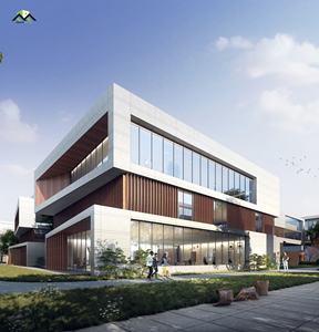 Moderno diseño modular personalizado estructura de acero rentable pollo frito restaurante edificio de oficinas a la venta para tiendas - Product Image 4