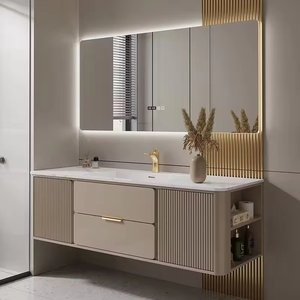 Mueble de Baño con Espejo de PVC Ecológico, Resistente al Agua, de Pared, de Alta Calidad y Bajo Precio, con Certificación CE de Fábrica - Product Image 5