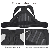 Correcteur de posture flexible en gros pour usine, ceinture de maintien respirante pour le dos, idéale pour la vie quotidienne