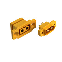 Connecteur XT60E-F, prise à souder à montage fixe XT60, adaptateur plaqué or XT60E-F, fiche à souder