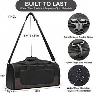 Échantillon gratuit, vente en gros d'usine, sacs de voyage étanches à l'odeur, sacs de voyage étanches à l'odeur avec serrure, sacs de voyage étanches à l'odeur - Product Image 3