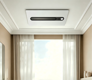 Chauffe-eau de salle de bain ultra-fin 3-en-1 avec ventilateur et lumière |   <span class=keywords><strong>Chauffage</strong></span> rapide PTC - Product Image 1