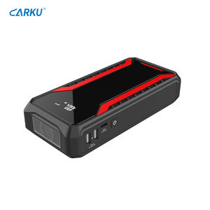 Carku 12V 12000mAh <span class=keywords><strong>D</strong></span>émarreur de saut portable <span class=keywords><strong>d</strong></span>'extérieur, batterie externe, booster de batterie de voiture, <span class=keywords><strong>d</strong></span>émarreur de saut au lithium, batterie de voiture avec <span class=keywords><strong>lampe</strong></span> - Product Image 1
