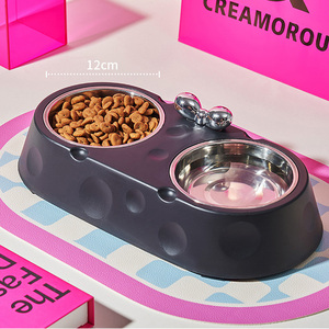 Pet Stainless Steel Double <strong>Bowl</strong> Large Capacity for Cats and Dogs Pet Products - Product Image 2