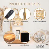 Lampe chauffe-bougie esthétique 2-en-1 avec veilleuse pour la Saint-Valentin, la Fête des Mères, ou comme cadeau de pendaison de crémaillère