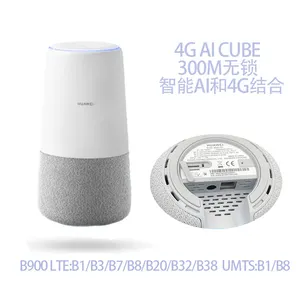 Hua Wei B900-230 Router 4G Kecepatan Tinggi dengan Modem LTE Cat6 AI Cube Speaker Pintar Panggilan Suara Bebas Genggam Router WiFi CPE 300Mbps