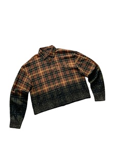 <span class=keywords><strong>Camicia</strong></span> a maniche lunghe personalizzata OEM <span class=keywords><strong>camicia</strong></span> a quadri in cotone con strass stampa di <span class=keywords><strong>lino</strong></span> per gli uomini - Product Image 4