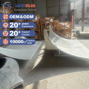 <span class=keywords><strong>Panel</strong></span> de Techo Curvo de Estilo Europeo Personalizado en Múltiples Materiales <span class=keywords><strong>GRC</strong></span>/UHPC/Terrazo/Piedra Arenisca, Elemento de Cúpula para Edificios Comerciales - Product Image 2