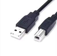 Câble d'imprimante USB 1.5m Câble d'alimentation de données d'imprimante USB 2.0 Type a à Type B pour appareil photo Epson Hp pour imprimante Canon vers B, USB a