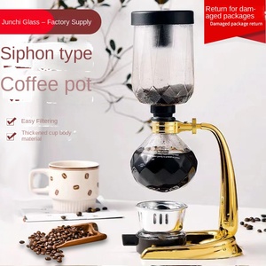 Nuovo Set per Caffè a Sifone, Confezione Regalo, Caffettiera in Vetro Resistente al Calore, Design Vintage di Lusso, per 3 e 5 Persone - Product Image 3