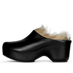 Mules à bout fermé pour femme, talons originaux, sandales à plateforme haute, claquettes à semelle épaisse pour la plage, sandales de soirée - Product Image 6