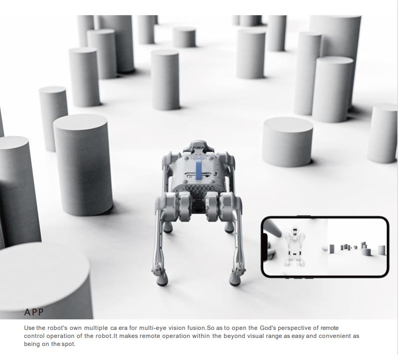 Hot sales AI Secondary Development Robot Dog With Sensor  Intelligent Programmable Spot Quadruped Robotics