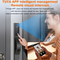 Nueva Cerradura Digital Electrónica Automática, Cerradura Inteligente WIFI con Aplicación TUYA, Huella Dactilar, Tarjeta, Reconocimiento Facial 3D, Cerradura Inteligente para Puerta